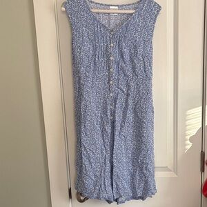 Motherhood Maternity Blue Floral Sleeveless Romper